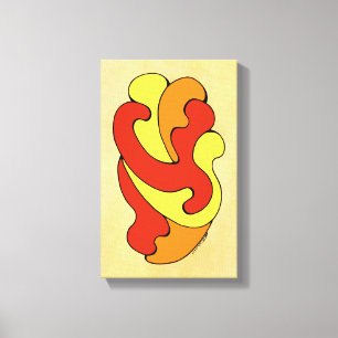 Impressão Em Tela Curvas de Embrasão (Amarelo, Vermelho, Laranja)