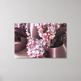 Impressão Em Tela Curvas De Lilac E De Fita