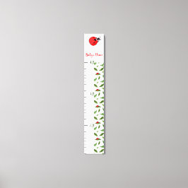 Impressão Em Tela Custom Name Ladybug Growth Chart for Kids