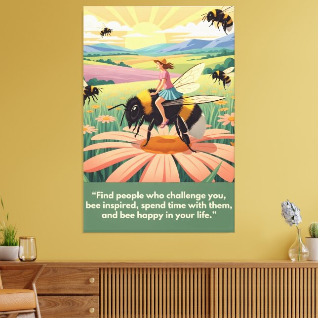 Impressão Em Tela Cute, amusing motivational slogan (Insitu(Sala de estar))