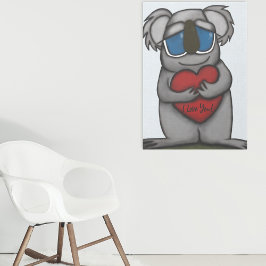 Impressão Em Tela Cute Koala Bear
