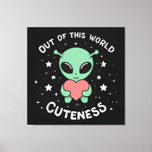 Impressão Em Tela Cuteza Fora deste Mundo