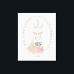 Impressão Em Tela Cutie cafeinado | Brew Unicorn<br><div class="desc">Este impressão de aquarela apresenta um divertido chá de unicórnio | Até Junho De Erica Vess</div>