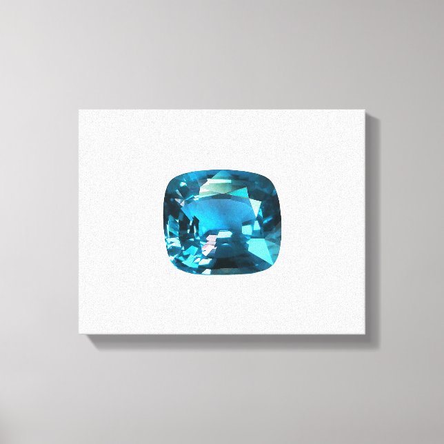 Impressão Em Tela Cyan Sky Blue (Frente)