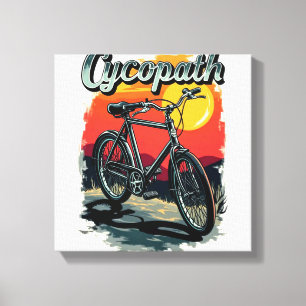 Impressão Em Tela Cycopath: Sunset Bike Design