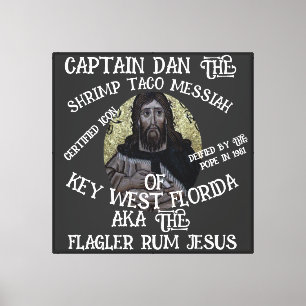 Impressão Em Tela Czar Capt Dan Camarão Taco Enchilada Jesus Alasca
