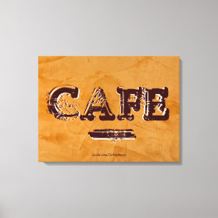 Impressão em Tela da Cozinha do Café Vintage - Dan