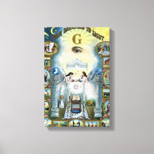 Impressão Em Tela Da escuridão à luz