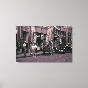 Impressão Em Tela Da espanha da rua da fotografia de López sala de