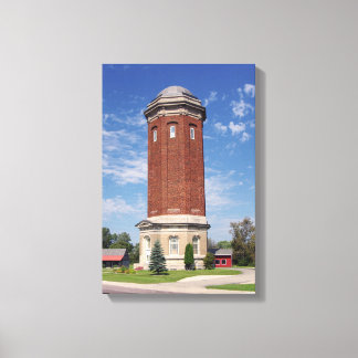 impressão em tela da torre de água de Manistique