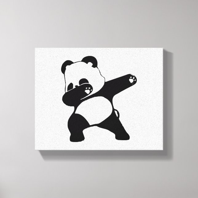 Impressão Em Tela Dabbing Panda, fabulosa dança de Panda (Frente)