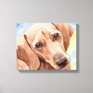 Impressão Em Tela Dachshund