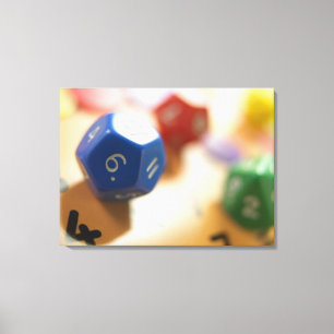 Impressão Em Tela Dados no jogo da matemática