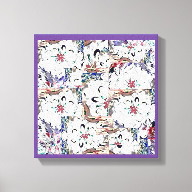 Impressão Em Tela Dahlias (Frente)