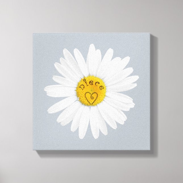 Impressão Em Tela Daisy Flower For Niece Art Customize Background (Frente)