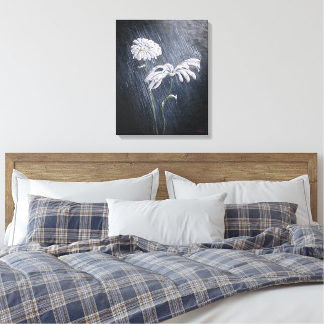 Impressão Em Tela Daisy Nebulosa (Insitu(Quarto))