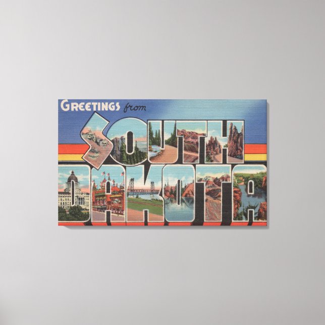 Impressão Em Tela Dakota do Sul - Letra Grande CenasDakota do Sul (Frente)