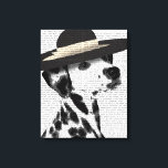 Impressão Em Tela Dalmácia e Black Hat Brimmed<br><div class="desc">Pets</div>