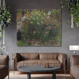 Impressão Em Tela Damas na Flores Monet 1875