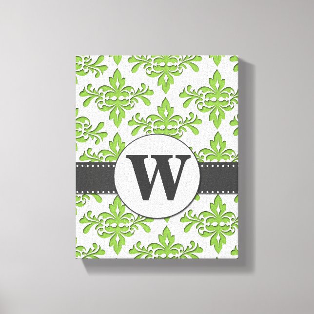 Impressão Em Tela Damask Wall Art (Frente)