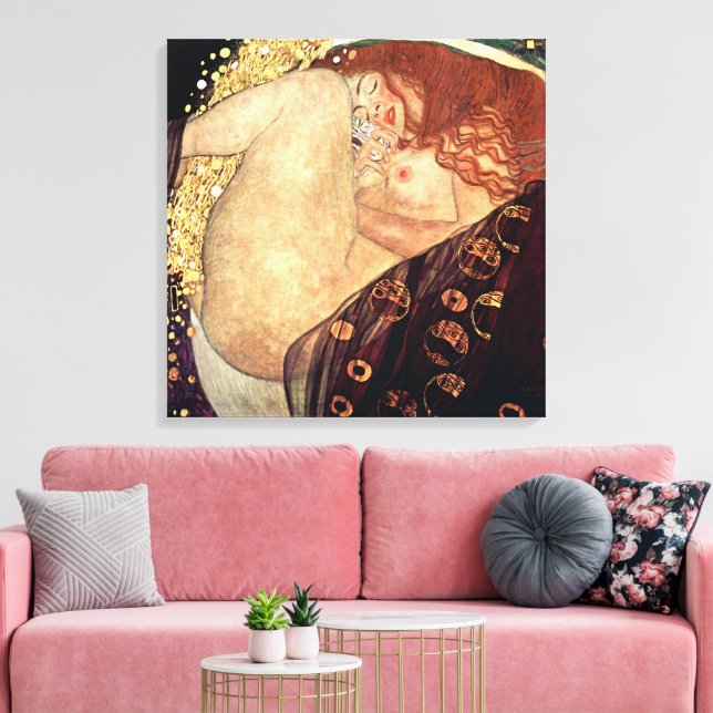 Impressão Em Tela Danae | Gustav Klimt | (Insitu(Sala de estar))