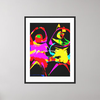 Impressão Em Tela Dança Abstrata