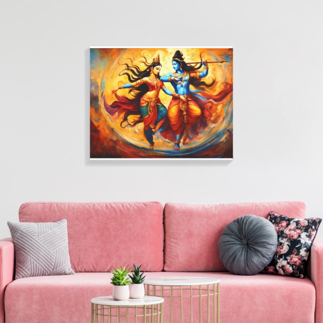 Impressão Em Tela Dança Cósmica (Insitu(Sala de estar))