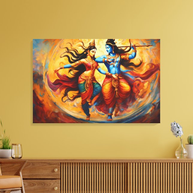 Impressão Em Tela Dança Cósmica (Insitu(Sala de estar))