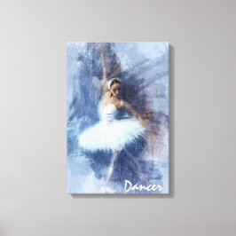 Impressão Em Tela Dança, Dançarino, Balé, Azul, Impressão de Tela Br