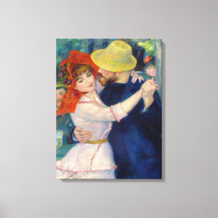 Impressão Em Tela Dança em Bougás, Casal de Pierre-Auguste Renoir