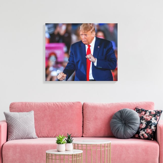 Impressão Em Tela Dança Engraçada do Trump (Insitu(Sala de estar))