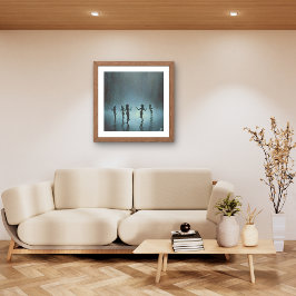 Impressão Em Tela Dançando na chuva