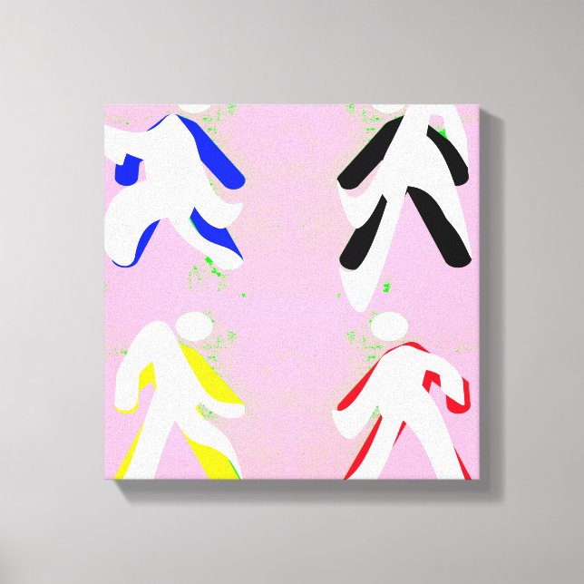 Impressão Em Tela Dançarinos (Frente)