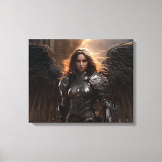 Impressão Em Tela Dark Angel Female Warrior - Impressão de Tela Esti