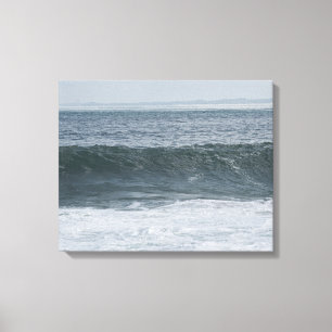 Impressão Em Tela Dark Swelling Ocean Wave and White Sea Foam