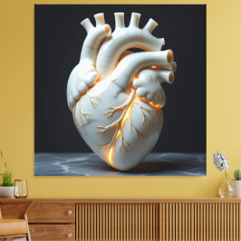 Impressão Em Tela „Das menschliche Herz – Zentrum des Lebens“
