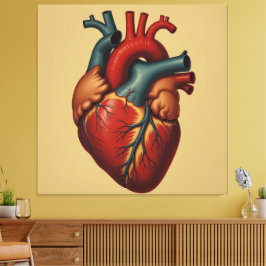 Impressão Em Tela „Das menschliche Herz – Zentrum des Lebens“