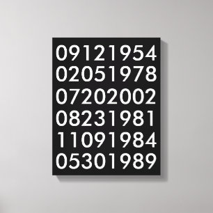 Impressão Em Tela Datas especiais modernas
