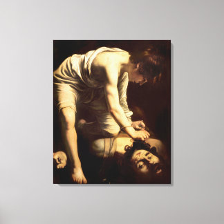 Impressão Em Tela David e Golias - Caravaggio c.1610