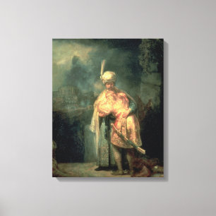 Impressão Em Tela David e Jonathan, 1642