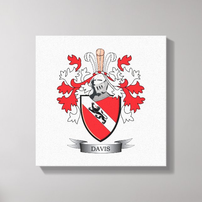 Impressão Em Tela Davis Casaco of Arms (Frente)
