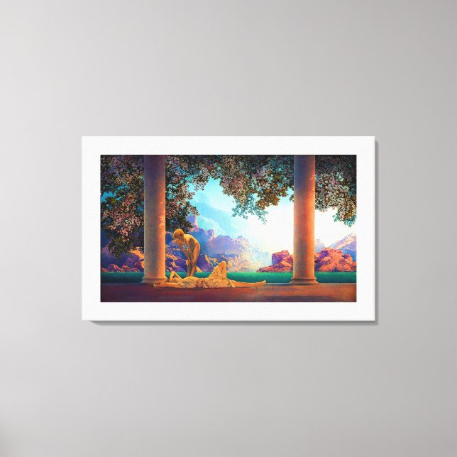 Impressão Em Tela DAYBREAK Maxfield Parrish 1922 ... 2025 (Frente)