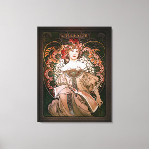 Impressão Em Tela Daydrec1896 por Alphonse Mucha