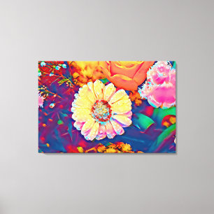 Impressão Em Tela Dazzling Gerbera