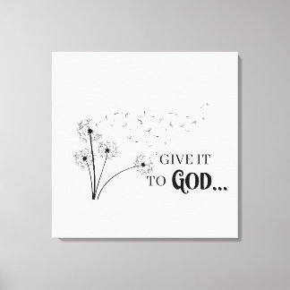 Impressão Em Tela Dê a Deus Dandelion