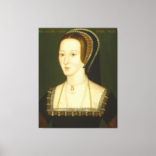 Impressão Em Tela De Anne Boleyn esposa em segundo do retrato de