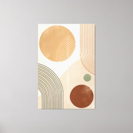 Impressão em tela de arte abstrata boho 40" x 60"