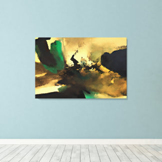 Impressão em tela de arte abstrata oriental, 91x61