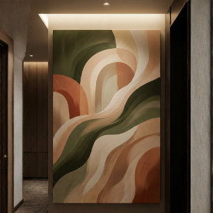 Impressão em Tela de Arte de Galeria Abstrata em T