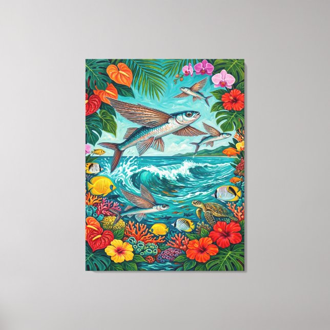 impressão em tela de arte de Malolo e surf (Frente)